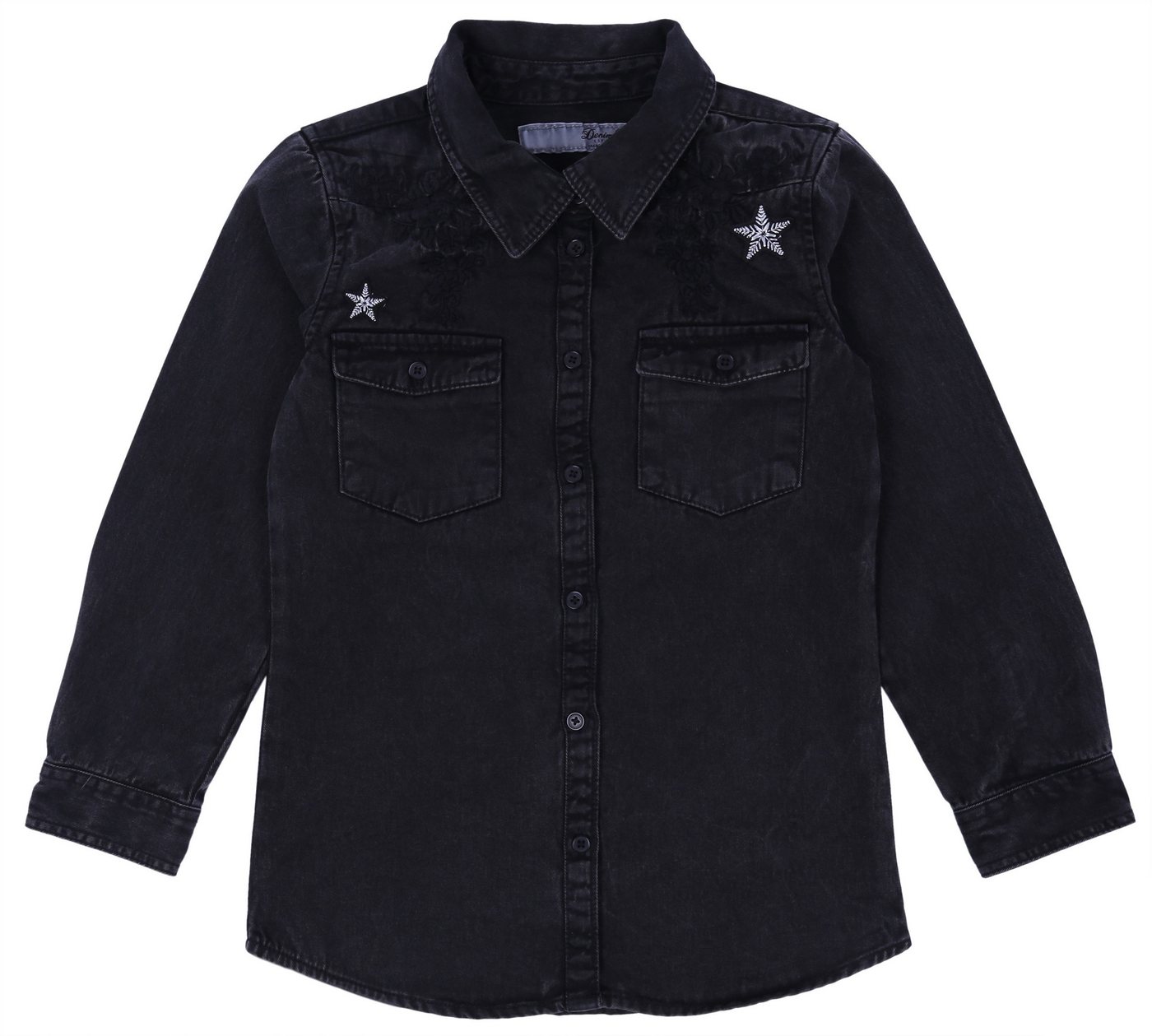 Sarcia.eu Langarmhemd Jeanshemd feine Baumwolle Aufnäher Stickerei DENIM CO 14-15 Jahre von Sarcia.eu