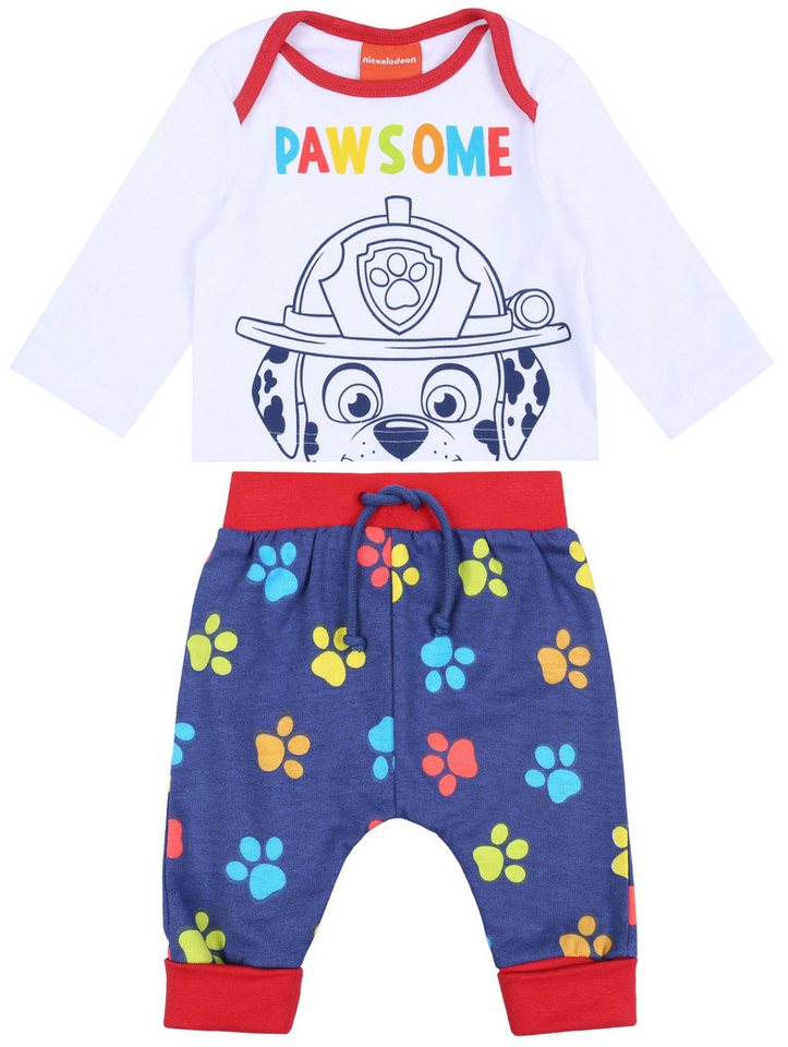 Sarcia.eu Langarmshirt & Hose Weiße Bluse + Hose Paw Patrol NICKELODEON 18 Monate von Sarcia.eu