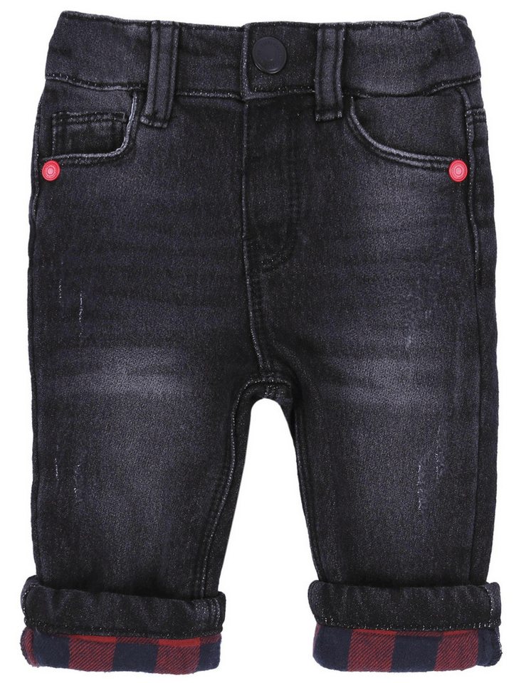 Sarcia.eu Lange Unterhose Graphitfarbene Jeans, kariert 0-3 Monate von Sarcia.eu
