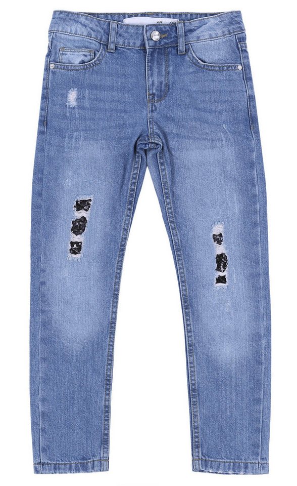 Sarcia.eu Lange Unterhose Jeanshose mit Pailletten DENIM CO. 7-8 Jahre von Sarcia.eu