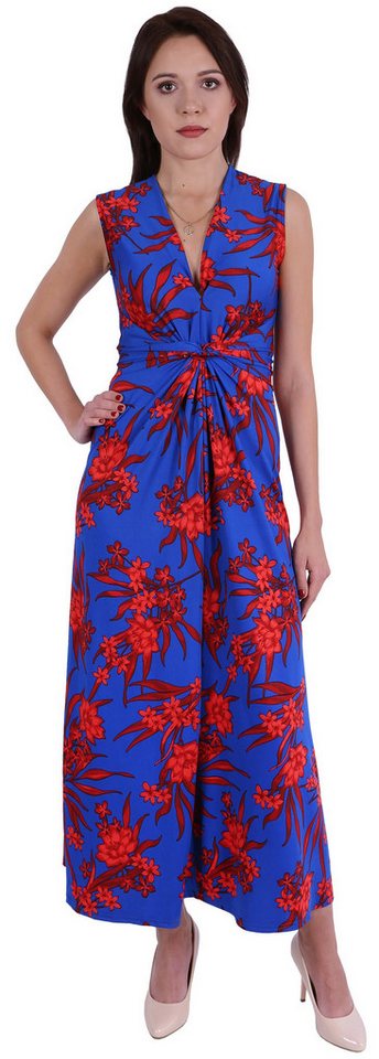 Sarcia.eu Maxikleid John Zack Blaues, geblümtes Kleid S von Sarcia.eu