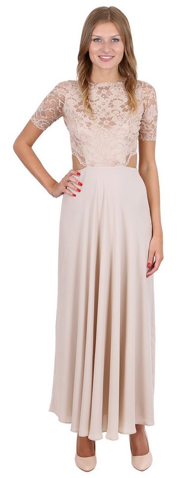 Sarcia.eu Maxikleid John Zack Elegantes Maxikleid in Beige M von Sarcia.eu