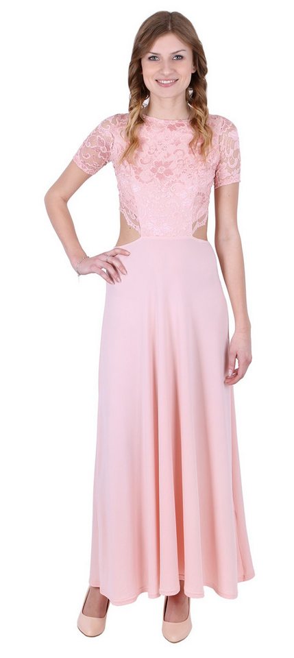 Sarcia.eu Maxikleid John Zack Elegantes rosa Maxikleid L von Sarcia.eu
