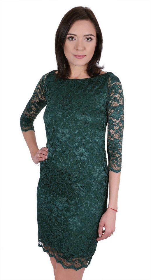 Sarcia.eu Minikleid Grünes Mini Spitzenkleid JOHN ZACK L von Sarcia.eu