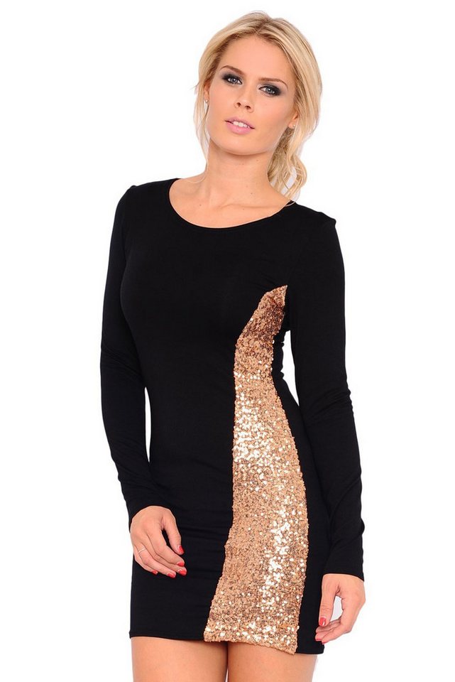Sarcia.eu Minikleid John Zack Asymmetrisches schwarzes Minikleid, Pailletten XS Sarcia.eu Minikleid John Zack Asymmetrisches schwarzes Minikleid, Pailletten XS von Sarcia.eu