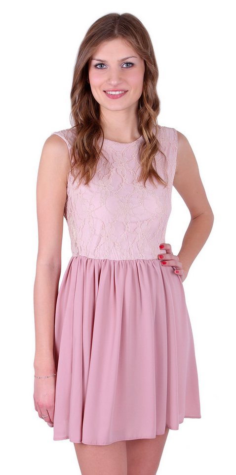 Sarcia.eu Minikleid John Zack Puderrosa Minikleid aus Spitze/Chiffon XL Sarcia.eu Minikleid John Zack Puderrosa Minikleid aus Spitze/Chiffon XL von Sarcia.eu