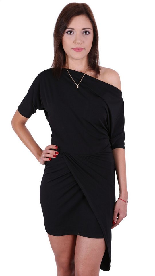 Sarcia.eu Minikleid John Zack Schwarzes, asymmetrisches Mini-Kleid XL von Sarcia.eu