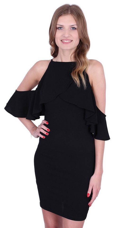 Sarcia.eu Minikleid John Zack Schwarzes Bleistift-Minikleid mit Rüschen M Sarcia.eu Minikleid John Zack Schwarzes Bleistift-Minikleid mit Rüschen M von Sarcia.eu