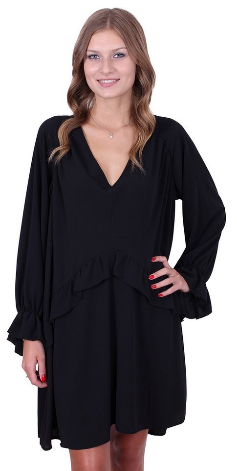 Sarcia.eu Minikleid John Zack Schwarzes Minikleid Oversize Übergröße M von Sarcia.eu