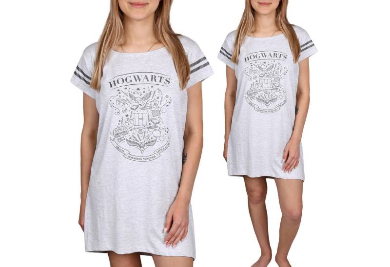 Sarcia.eu Nachthemd Graues Nachthemd aus Melangestoff HOGWARTS Harry Potter von Sarcia.eu