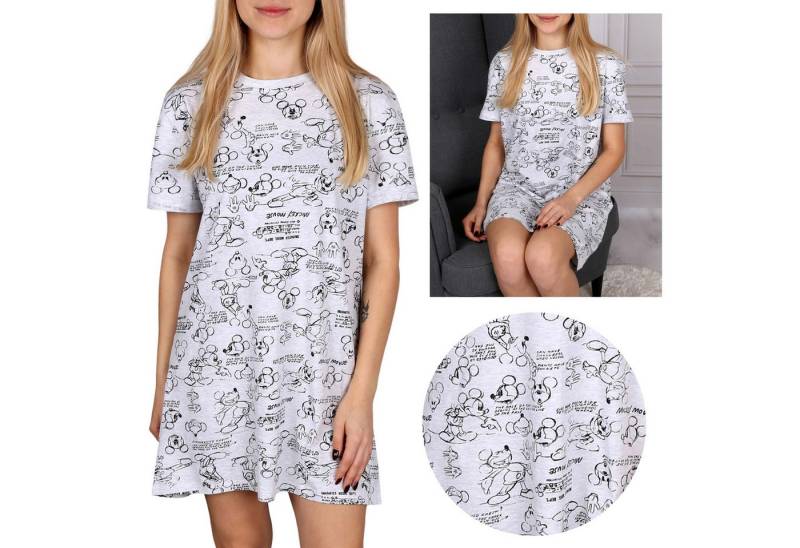 Sarcia.eu Nachthemd DISNEY Mickey Mouse Graues Kurzarm-Nachthemd, Damennachthemd, XS Sarcia.eu Nachthemd DISNEY Mickey Mouse Graues Kurzarm-Nachthemd, Damennachthemd, XS von Sarcia.eu