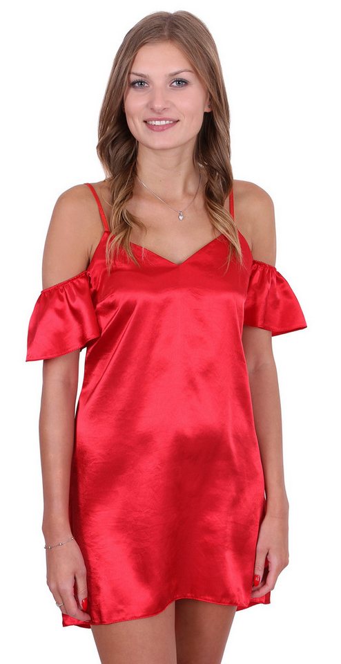 Sarcia.eu Nachthemd John Zack Rotes Nachthemd aus Satin M-L von Sarcia.eu