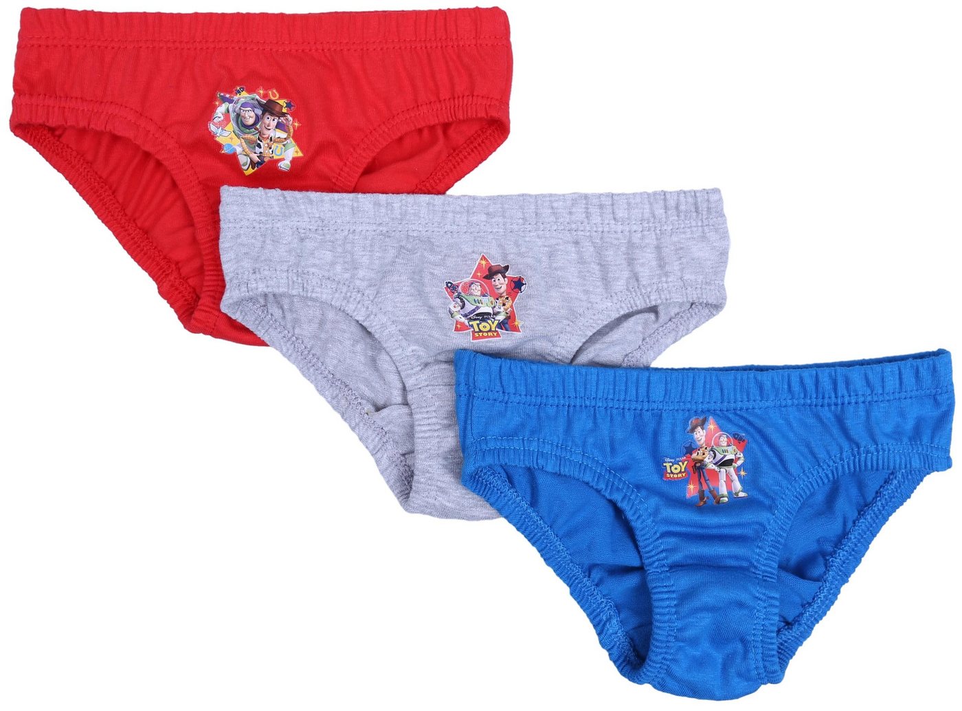 Sarcia.eu Pagenschlüpfer 3x rot, grau und blaue Unterhosen-Set für Jungen TOY STORY 4-5 Jahre von Sarcia.eu