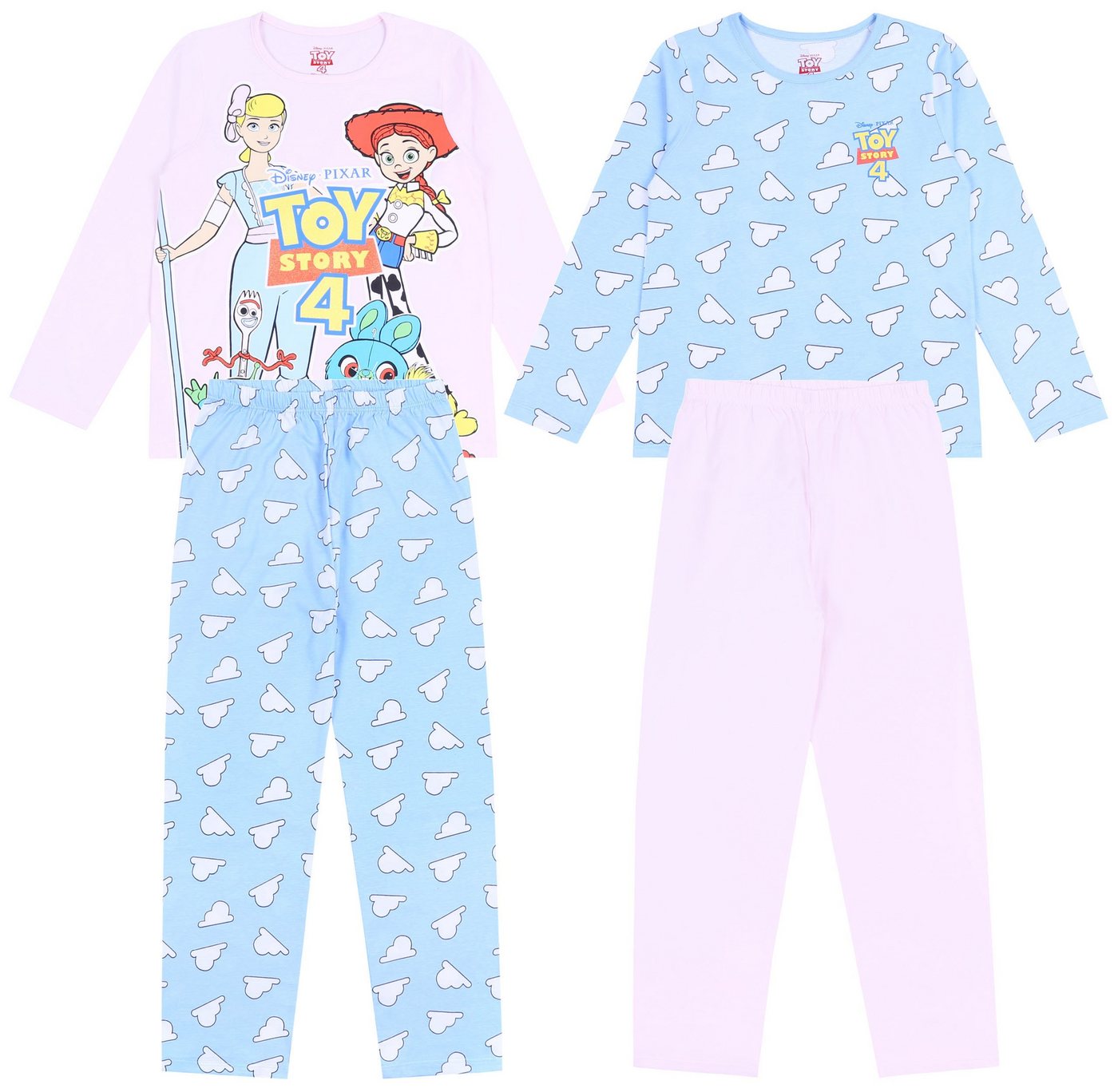 Sarcia.eu Pyjama 2 x Blau-rosa Pyjama TOY STORY DISNEY 7-8 Jahre von Sarcia.eu