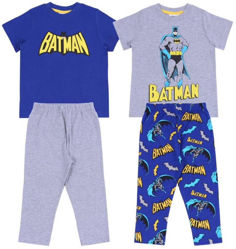 Sarcia.eu Pyjama 2 x blau-grauer Pyjama Batman DC COMICS 7-8 Jahre von Sarcia.eu