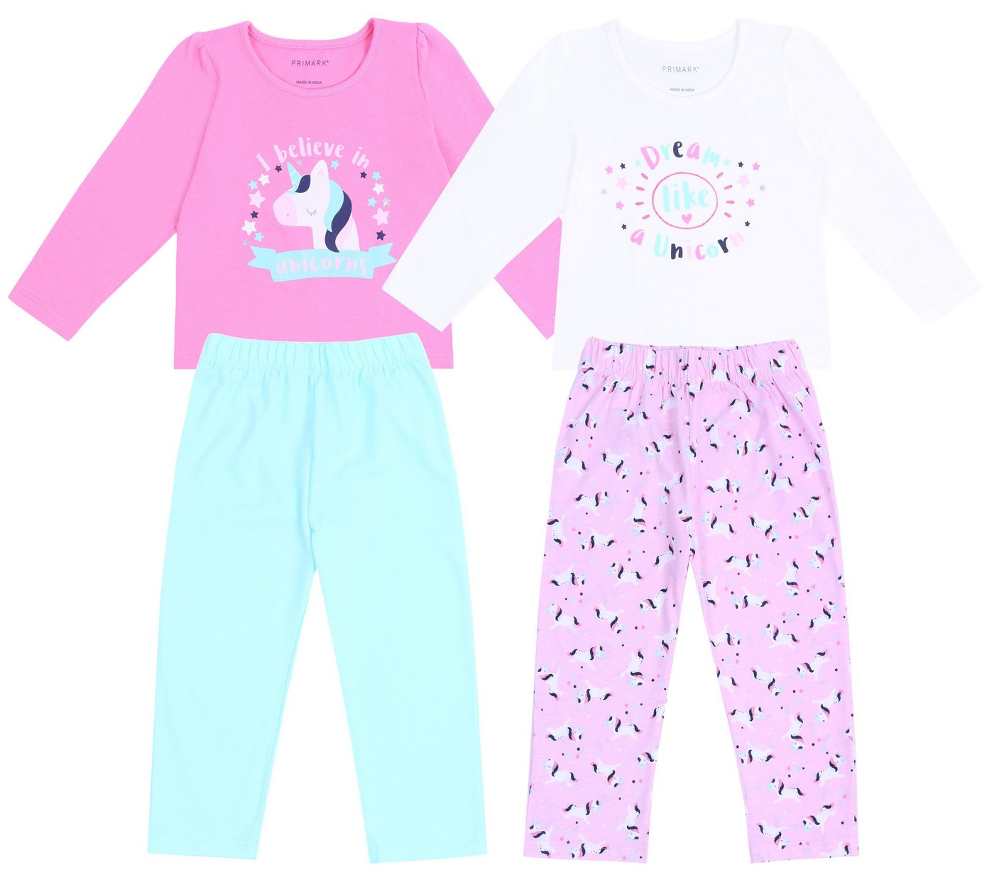 Sarcia.eu Pyjama 2 x pinkes Pyjama Einhorn Unicorn 4-5 Jahre von Sarcia.eu