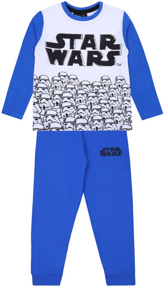 Sarcia.eu Pyjama Blau-weißes Jungen-Pyjama Star Wars DISNEY 6 Jahre von Sarcia.eu