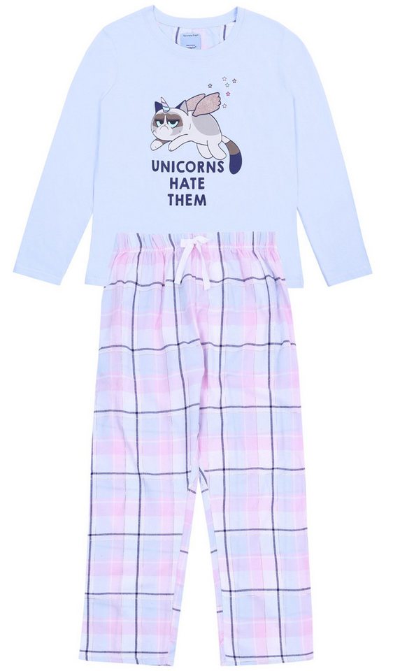 Sarcia.eu Pyjama Blaues Pyjama-/Schlafanzug Katze-Einhorn GRUMPY CAT XL von Sarcia.eu