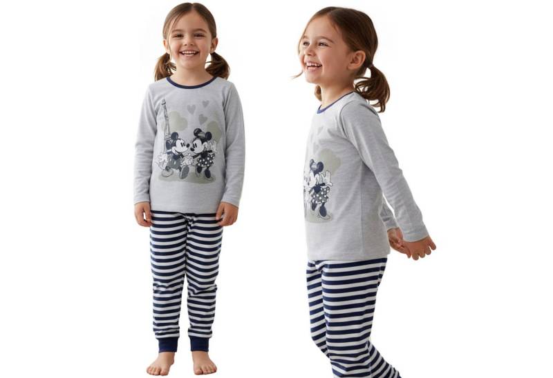 Sarcia.eu Pyjama DISNEY Minnie Mickey Mouse Baumwoll Pyjama Mädchen, langarm von Sarcia.eu