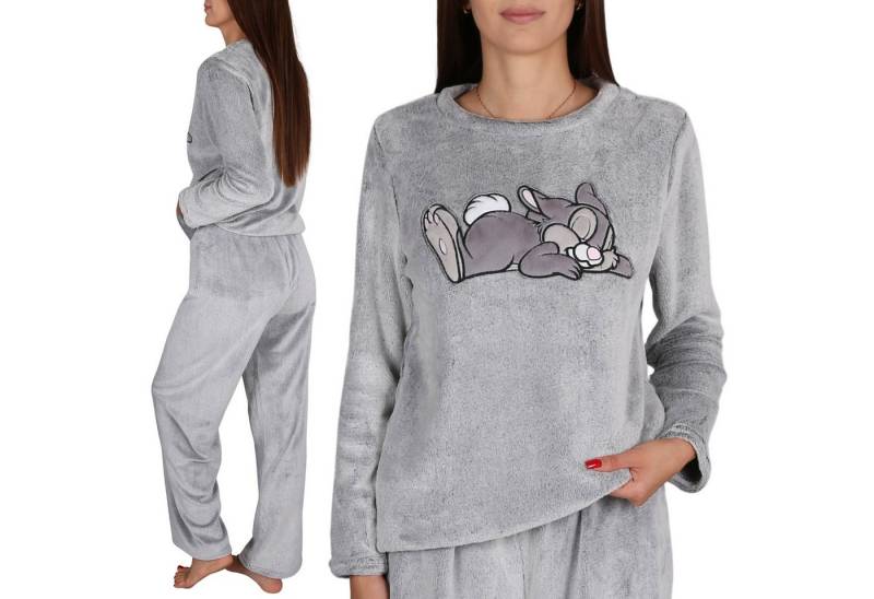 Sarcia.eu Pyjama Disney Klopfer Damen Fleece-Pyjama, 2-teilig, warm, langarm von Sarcia.eu