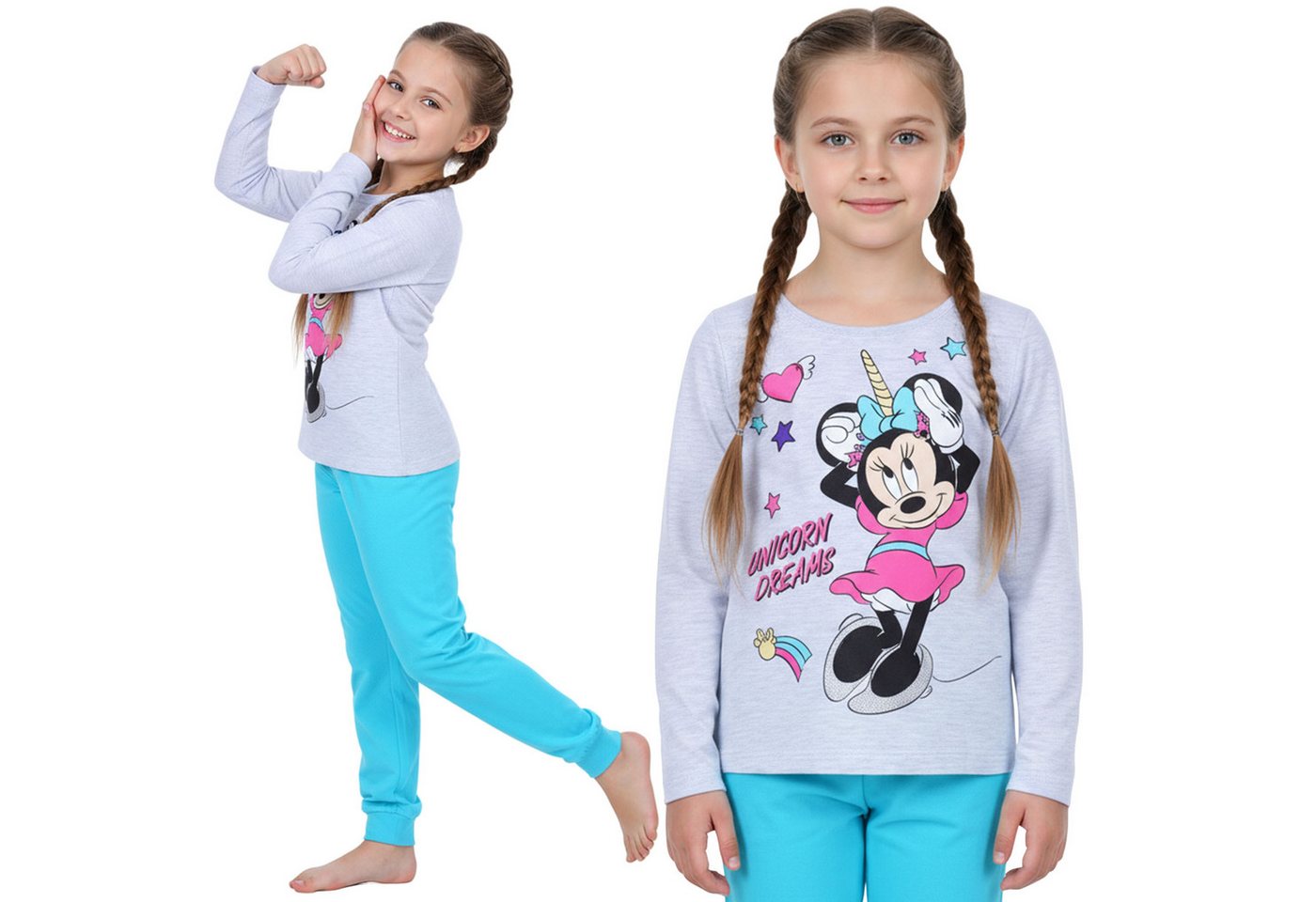 Sarcia.eu Pyjama Disney Minnie Mouse Pyjama Mädchen, 2tlg, langarm, Baumwolle von Sarcia.eu