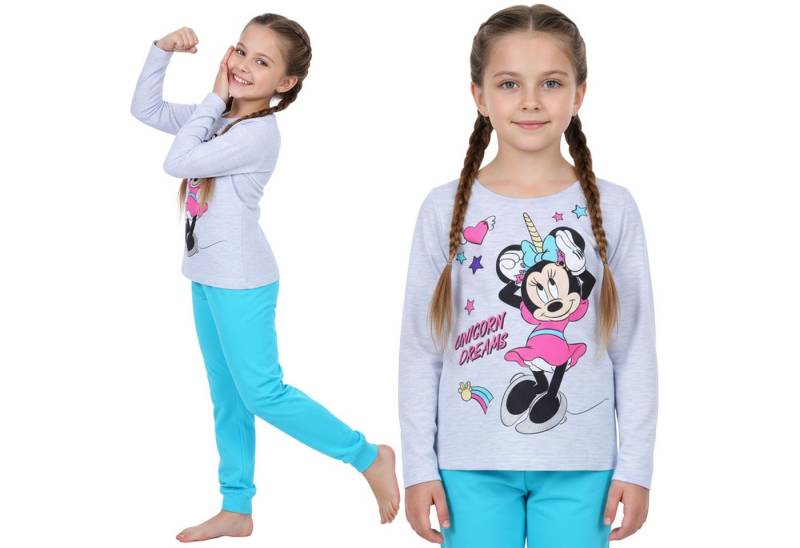 Sarcia.eu Pyjama Disney Minnie Mouse Pyjama Mädchen, 2tlg, langarm, Baumwolle von Sarcia.eu