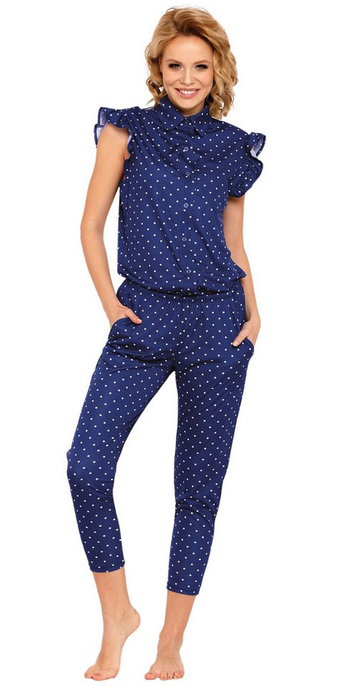 Sarcia.eu Pyjama Dunkelblauer, kurzer Pyjama mit Erbsen PIGEON XL von Sarcia.eu