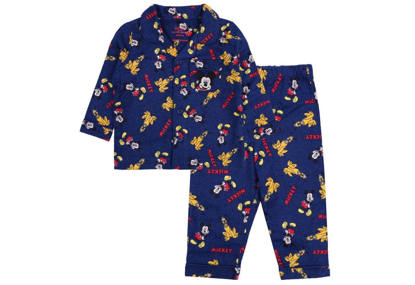 Sarcia.eu Pyjama Dunkelblaues zweiteiliges Pyjama Schlafanzug Mickey Mouse 6-9 Monate von Sarcia.eu