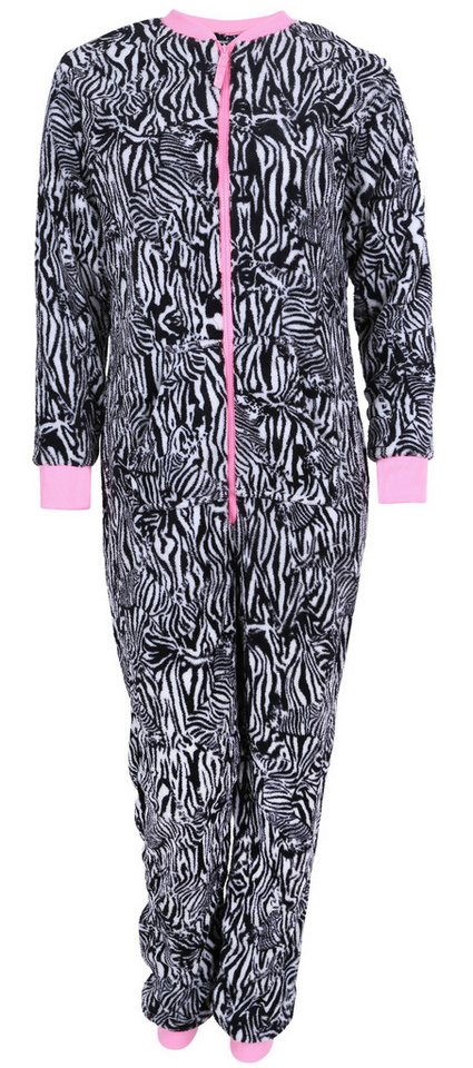 Sarcia.eu Pyjama Gestreiftes Pyjama/Schlafanzug, einteilig, weiß-schwarz - Zebra S von Sarcia.eu