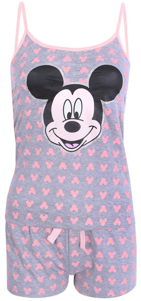 Sarcia.eu Pyjama Grau-Neon-Schlafanzug Mickey-Maus DISNEY XXS von Sarcia.eu