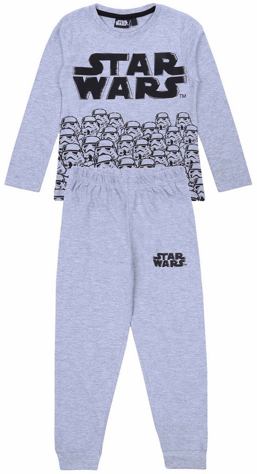 Sarcia.eu Pyjama Grau-schwarzes Jungen-Pyjama Star Wars Disney 6 Jahre von Sarcia.eu