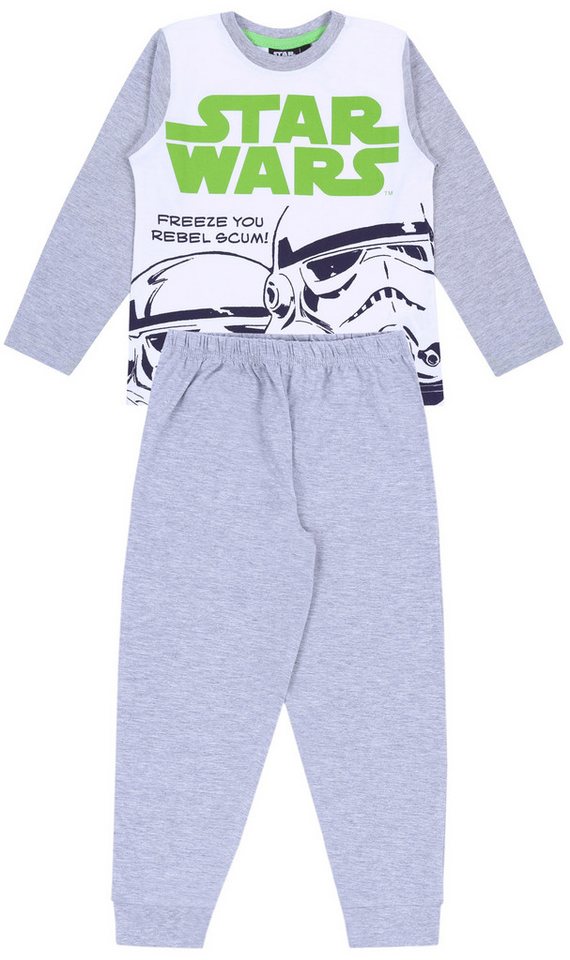 Sarcia.eu Pyjama Grau - weißer Schlafanzug Star Wars DISNEY 4-5 Jahre von Sarcia.eu