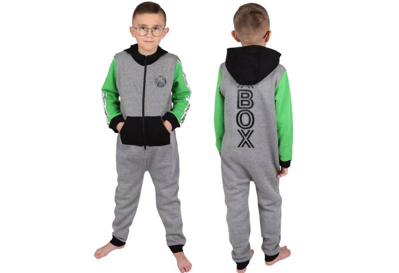 Sarcia.eu Pyjama XBOX Einteiler Pyjama, Onesie mit Kapuze für Jungen, für Gamer von Sarcia.eu