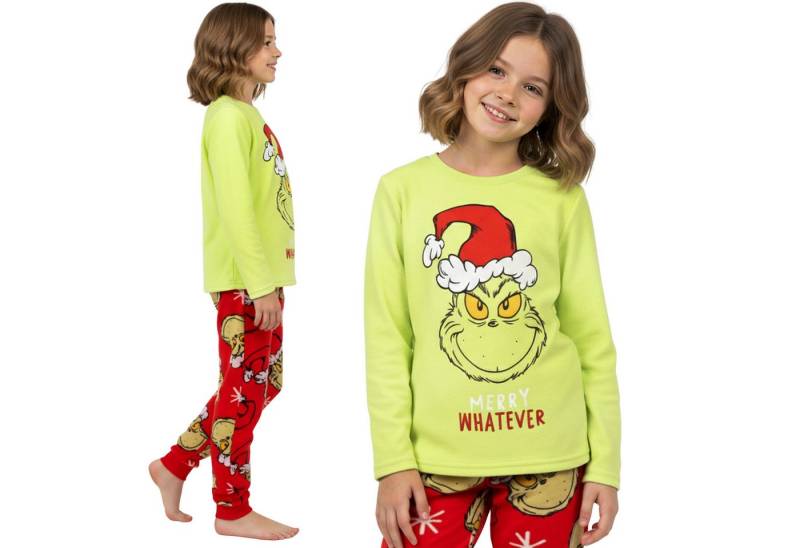 Sarcia.eu Pyjama Grinch VELOURS Weihnachts-Pyjama für Mädchen, warm, zweiteilig von Sarcia.eu