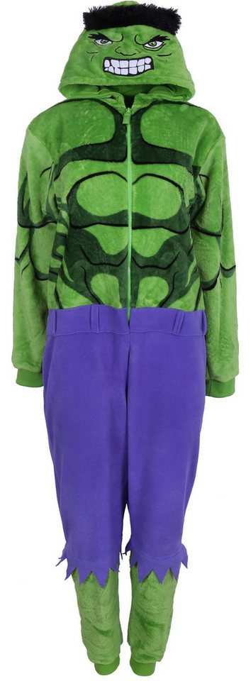 Sarcia.eu Pyjama Grün-violettes, einteiliges Pyjama HULK Marvel XS-S von Sarcia.eu
