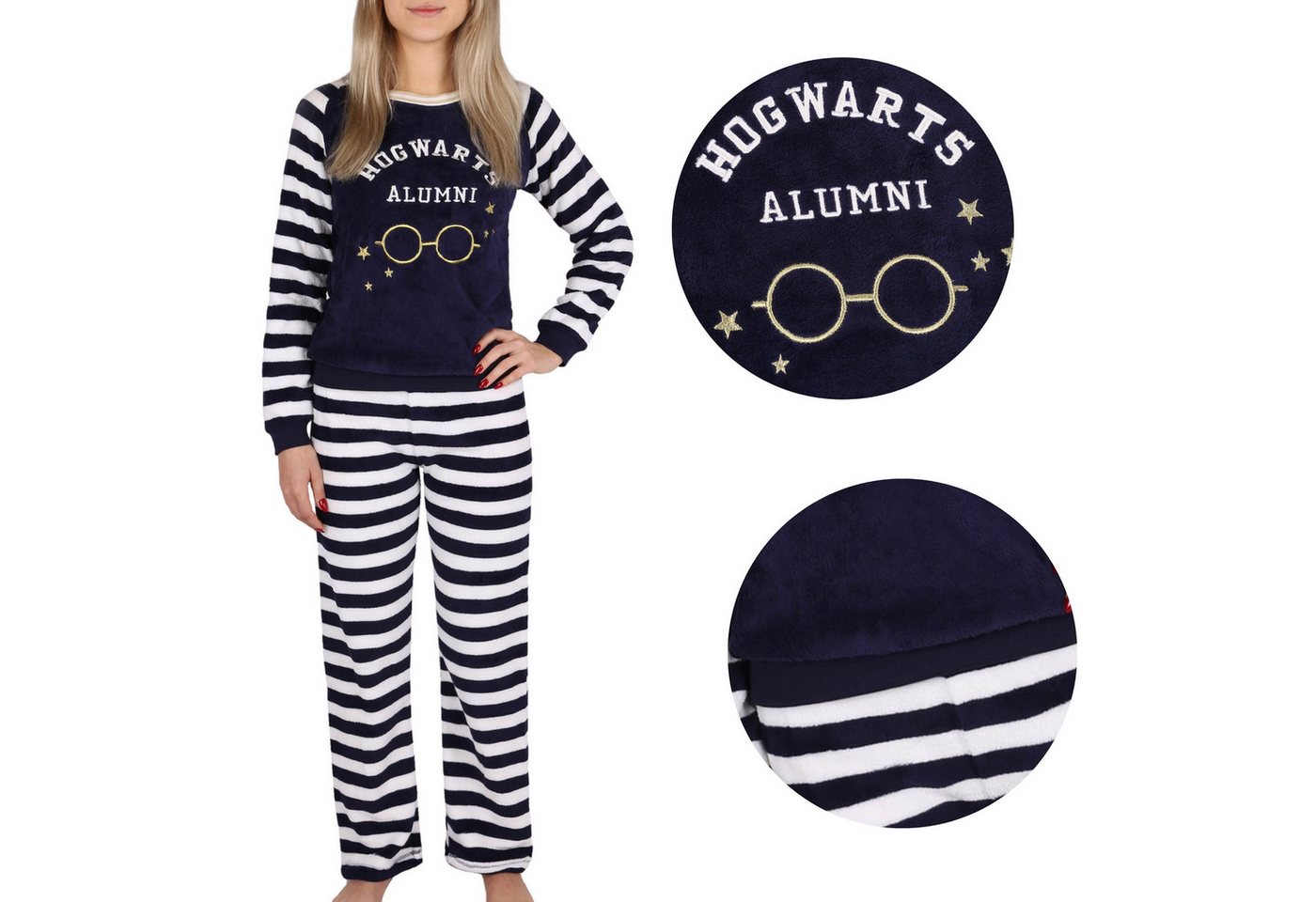 Sarcia.eu Pyjama HARRY POTTER Pyjama/Schlafanzug dunkelblau, aus Vlies M von Sarcia.eu