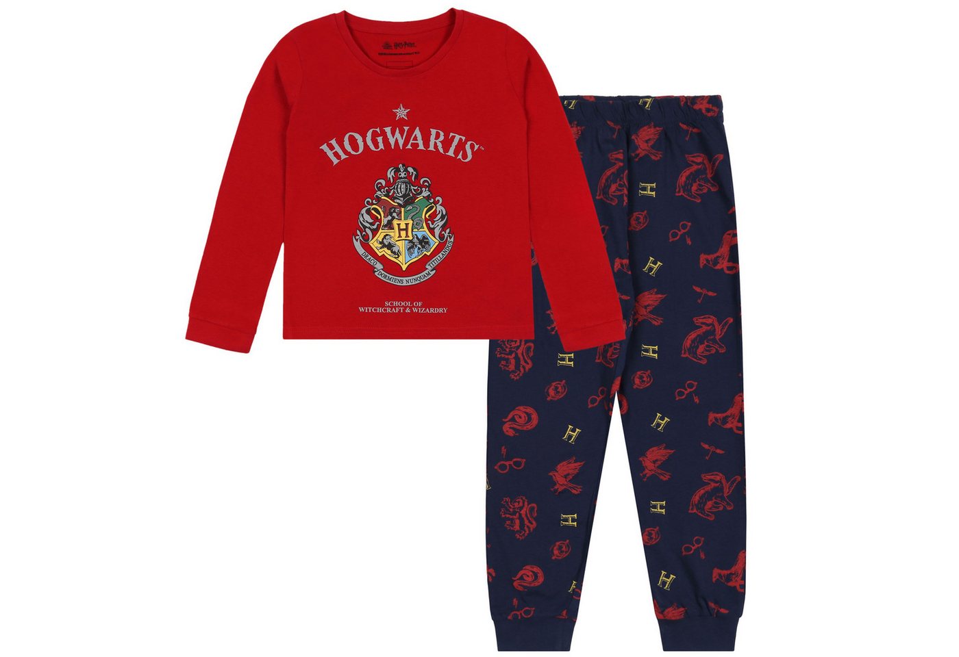 Sarcia.eu Pyjama Harry Potter Jungen Schlafanzug mit langer Hose langen Ärmeln 10 Jahre von Sarcia.eu