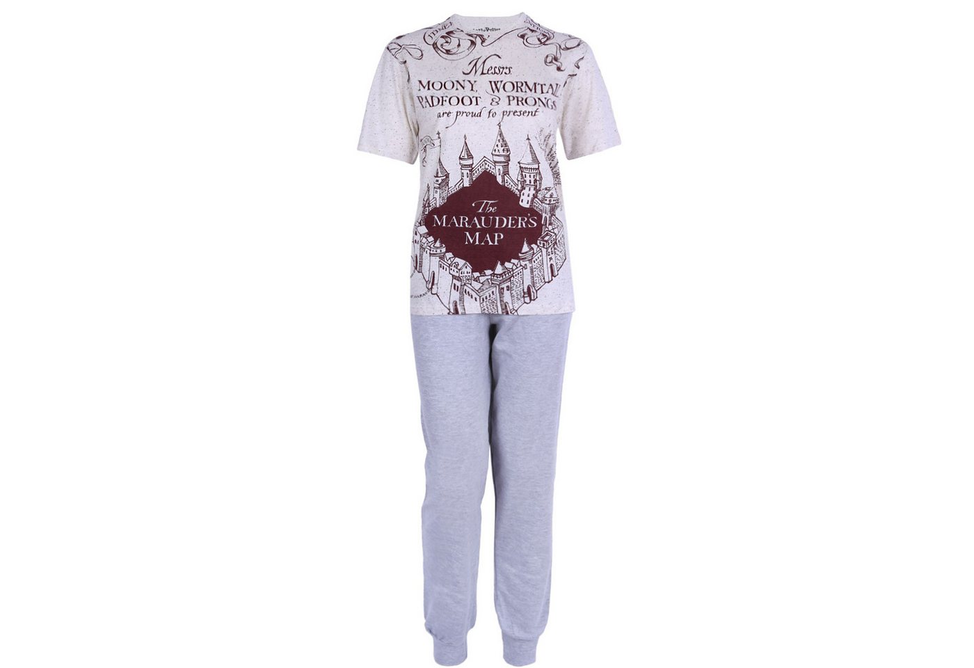 Sarcia.eu Pyjama Harry Potter Karte des Rumtreibers Pyjama/Schlafanzug für Herren M von Sarcia.eu