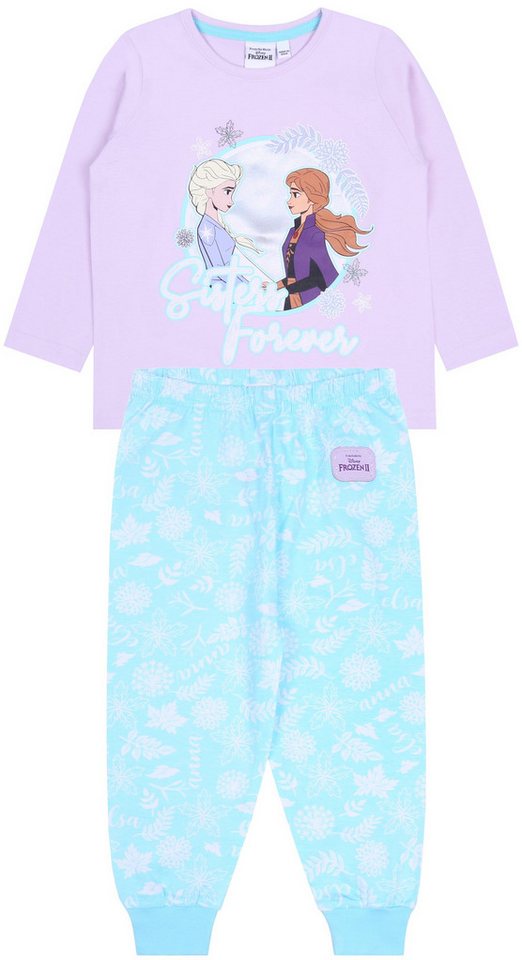 Sarcia.eu Pyjama Lila-blaues Pyjama für Mädchen Frozen Die Eiskönigin 18-24 Monate von Sarcia.eu