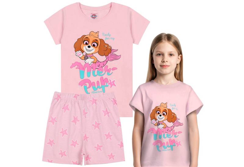 Sarcia.eu Pyjama Paw Patrol Skye Pyjama rosa 2-tlg. Baumwolle kurzarm Sommer von Sarcia.eu