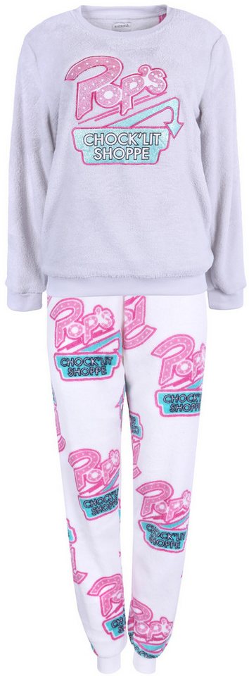 Sarcia.eu Pyjama RIVERDALE Pyjama/Schlafanzug für Damen, weiß-grau, warm M von Sarcia.eu