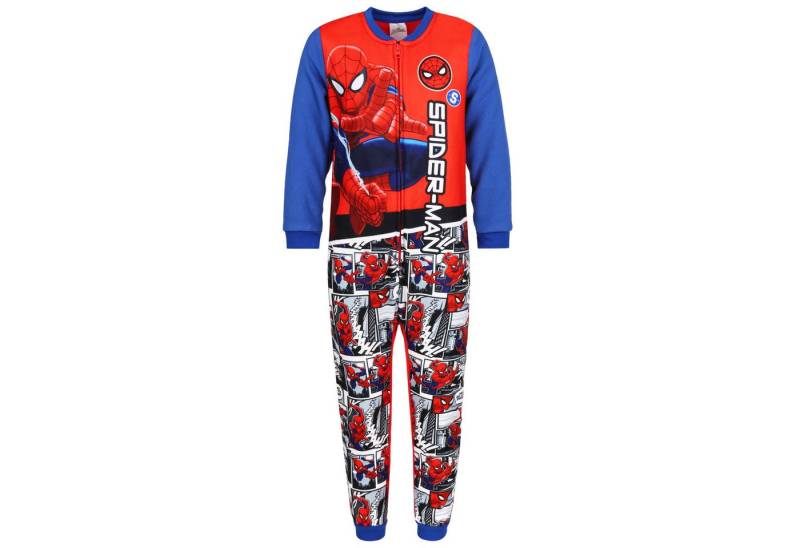 Sarcia.eu Pyjama Spiderman Einteiler Schlafanzug, Fleece, blau-rot 2-3 Jahre von Sarcia.eu