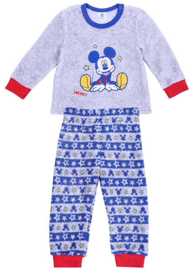 Sarcia.eu Pyjama Warmer, grauer Pyjama Mickey Mouse DISNEY 18-24 Monate, 92 von Sarcia.eu