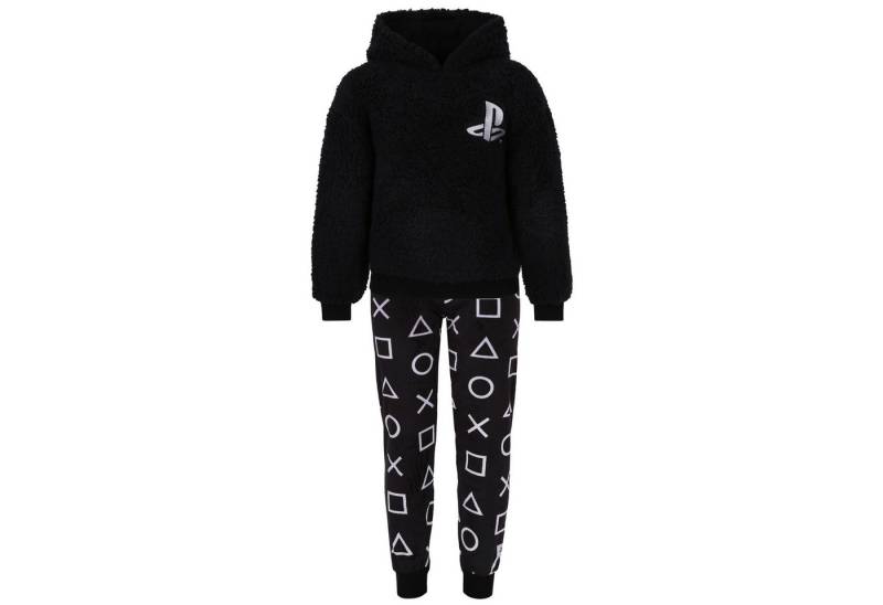 Sarcia.eu Pyjama Warmes schwarzes zweiteiliges Pyjama PlayStation 8-9 Jahre von Sarcia.eu