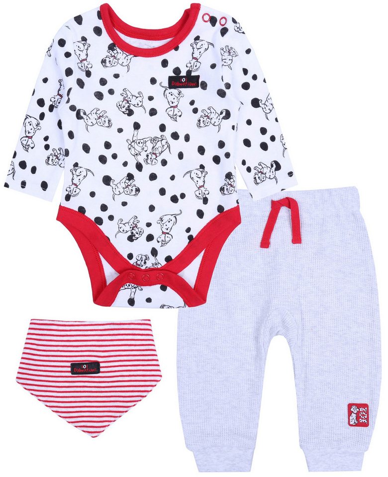 Sarcia.eu Pyjama Weiß-graues Baby-Set 101 Dalmatiner 0-3 Monate von Sarcia.eu