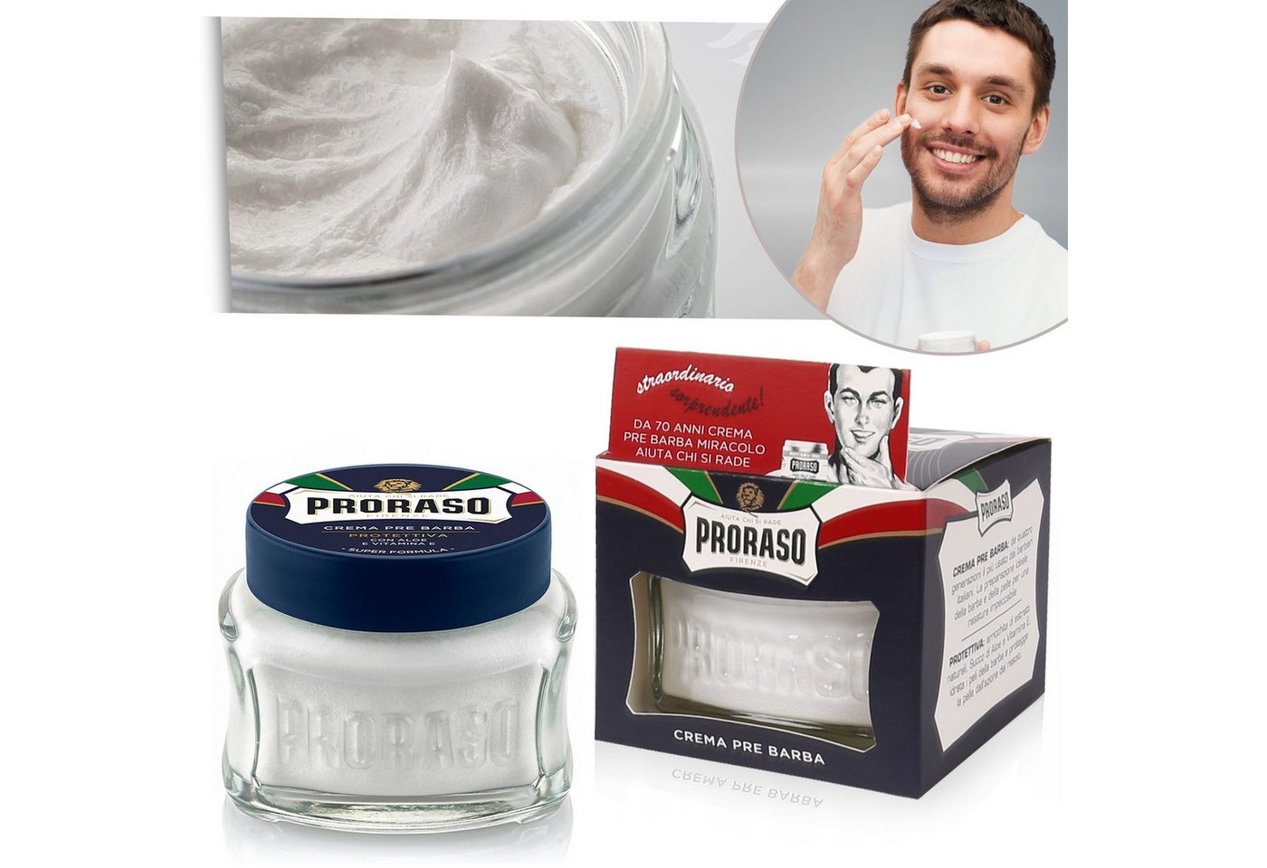 Sarcia.eu Rasiercreme Proraso - Pre-shave Creme - reduziert Irritationen 100 ml von Sarcia.eu