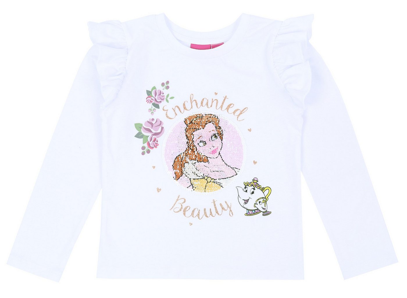 Sarcia.eu Rüschenbluse Weiße Bluse mit Rüsche Bella DISNEY 3-4 Jahre von Sarcia.eu