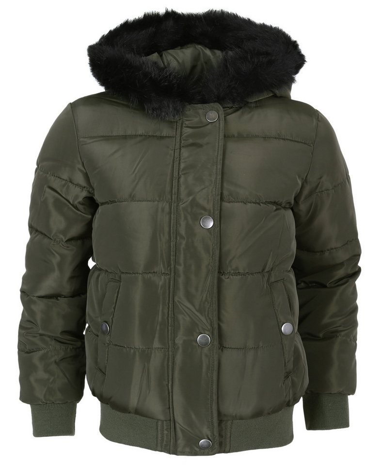 Sarcia.eu Sakko mit Kapuze Warme Bomberjacke aus Steppstoff Khaki 14-15 Jahre von Sarcia.eu