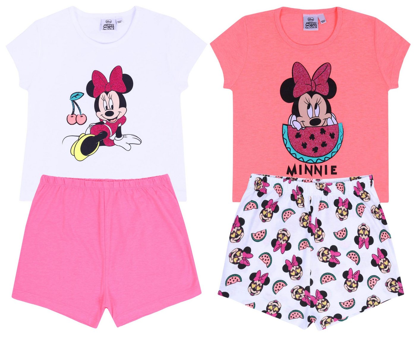 Sarcia.eu Schlafanzug 2x Pyjama mit Wassermelonen Minnie Maus von DISNEY 4-5 Jahre von Sarcia.eu