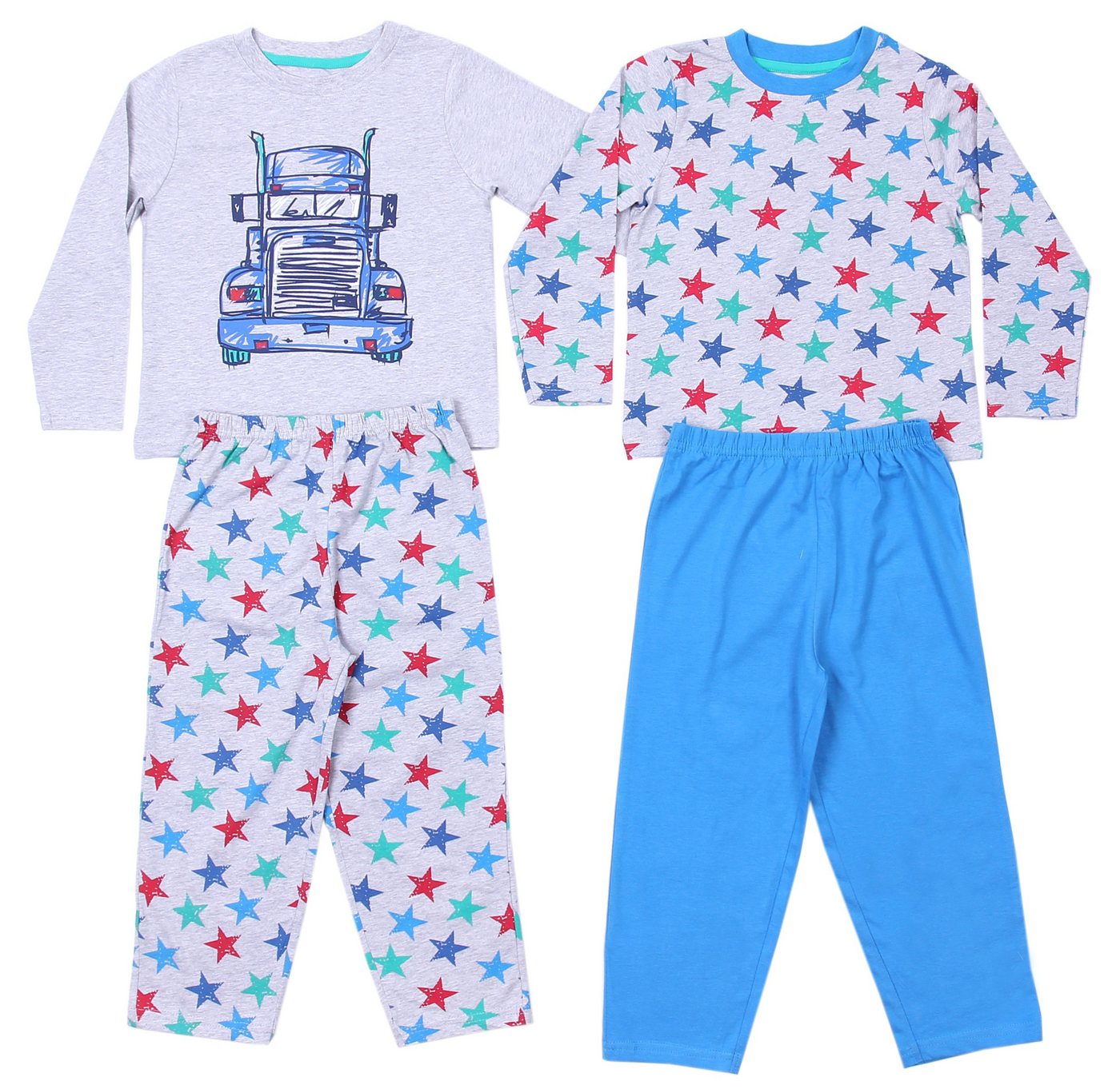 Sarcia.eu Schlafanzug 2x graues Jungenpyjama-Set REBEL 6-7 Jahre von Sarcia.eu